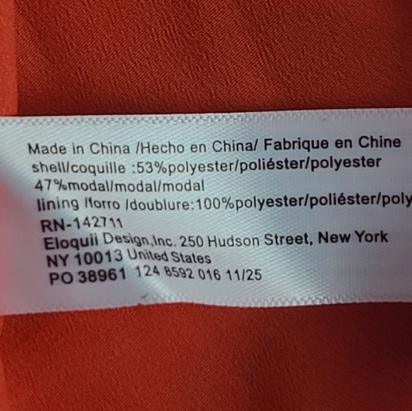 NEW Eloquii Ruffled Maxi Dress with Puff Sleeves Tropical 16 - Picture 11 of 13